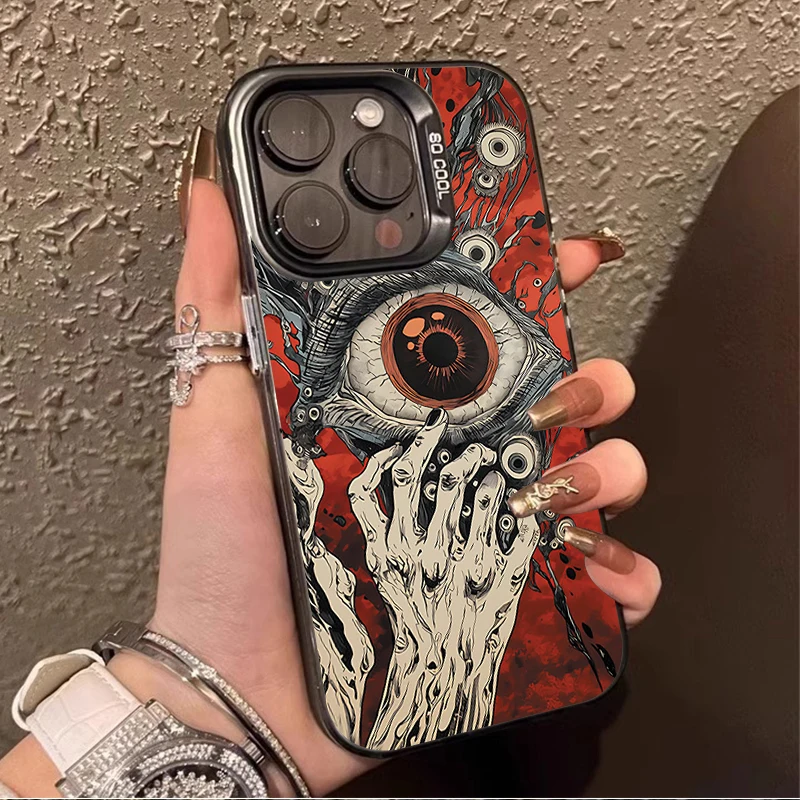 Creepy Red Laser Eyes Case for Xiaomi POCO X7 X6 X5 X3 NFC F7 Ultra F6 F5 Pro F4 F3 GT M5S C65 C75 M3 M4 M5S M6 Pro 4G 5G Cover