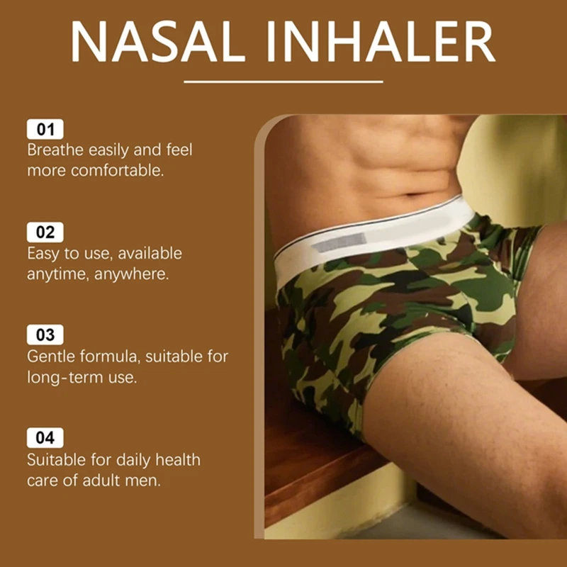 Men's Nursing Nasal Sniffing Stick Gentle Care Daily Nutrition Body Comfortable Inhalation Nasal Sniffing Stick 2026 Hot Selling