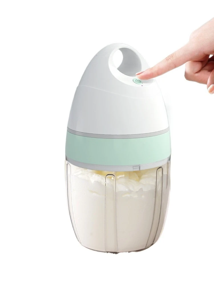 Electric egg beater, wireless, fully automatic, whisk, for whipping cream and egg whites, desktop egg mixer