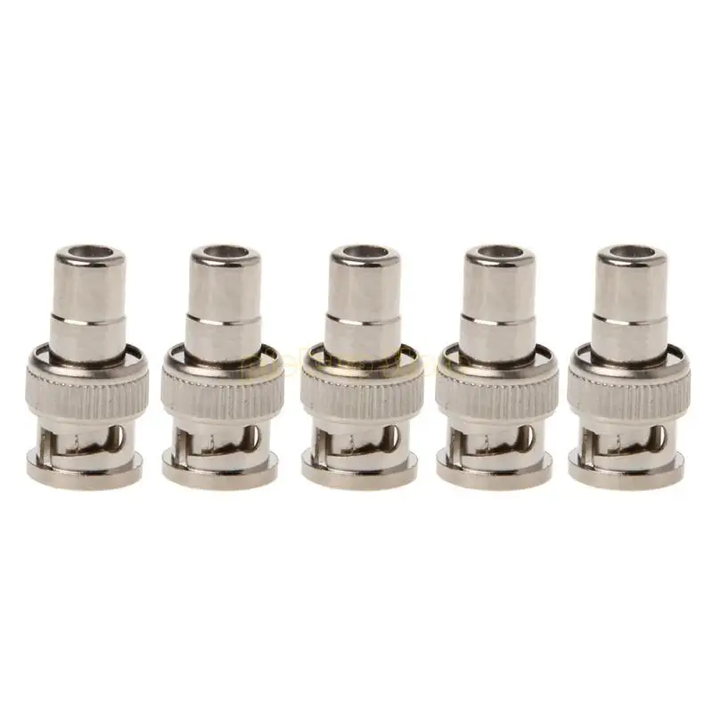 Q5WA BNC 남성에서 RCA 암아 어댑터 동축 동축 비디오 커넥터 CCTV 카메라, DVR, 시스템