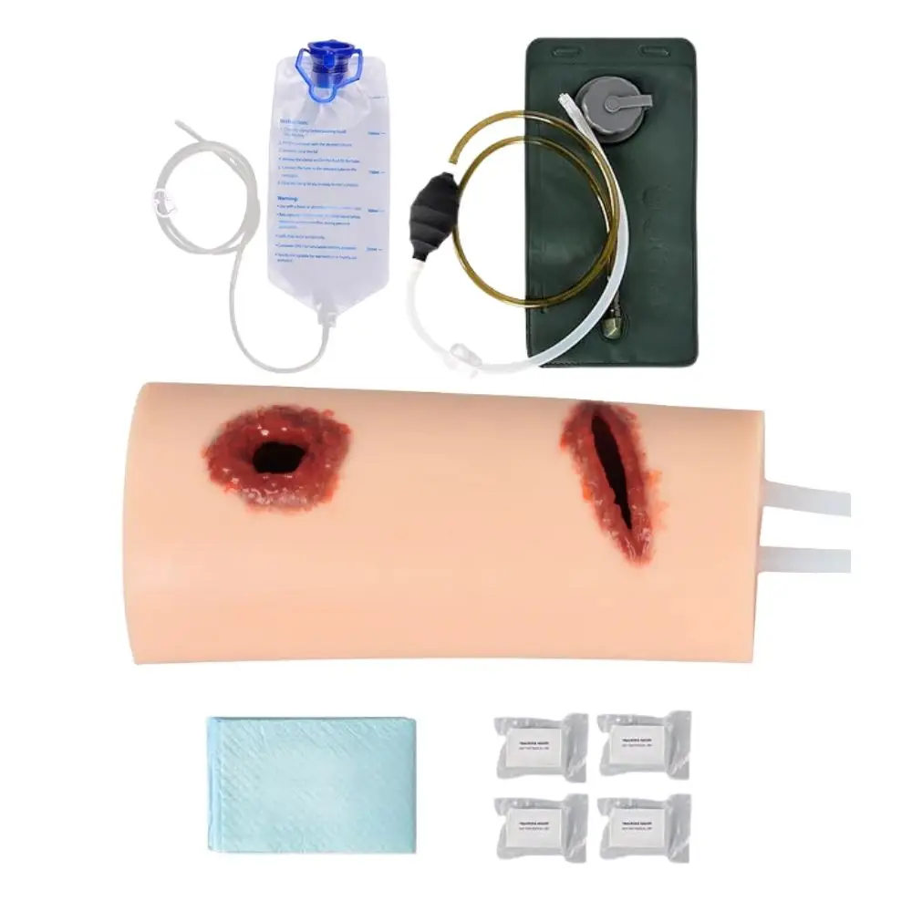 Ultrassist Gunshot & Laceration Wound Packing Model Bleed Control Simulator Kit Hemostasis Train for Trauma Care Medical Student