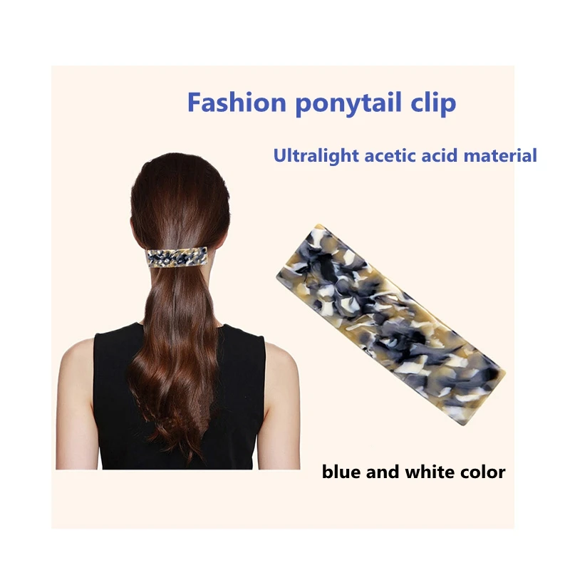 1-3Pcs Fashion Leopard Marble Acetate Hairgrips Colorful Barrettes Geometric Hair Clips Women Glitter Hairpins Hair Accessories