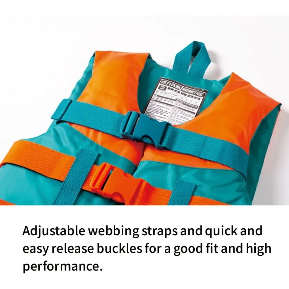 

Профессиональный спасательный жилет из нейлоновой ткани Оксфорд для плавания, спасательный жилет из полиэстера, красный защитный жилет для водных видов спорта