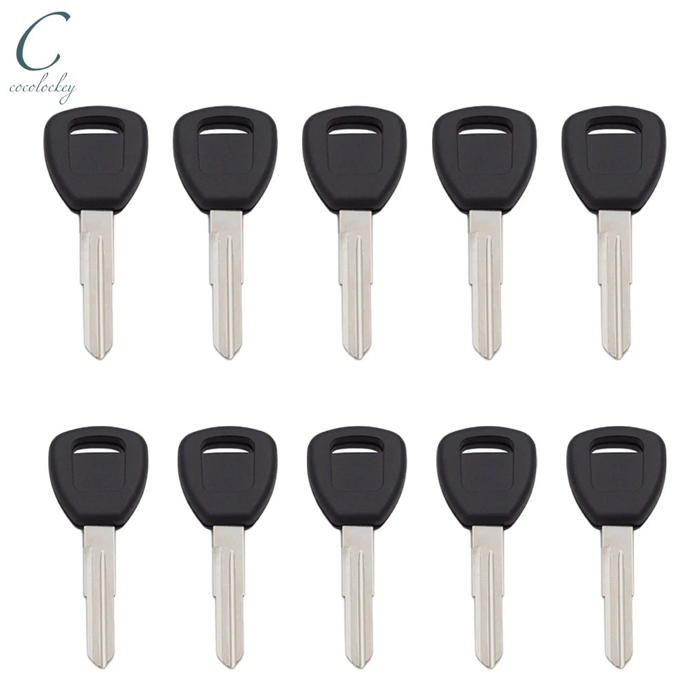 Cocolockey 10pcs Key Shell Case Fit for Honda Acura Transponder Car Keys Hon58R Uncut Blade Non Chip HD103 HD106 Car Lock System