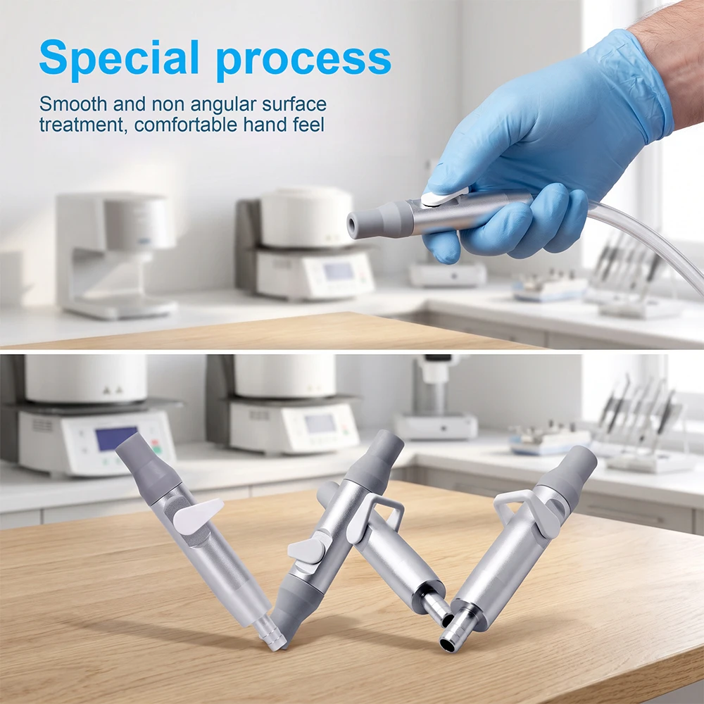 1pc Dental Weak Suction Handle Valve Saliva Ejector Weak Suction Handpiece Tip Adapter Autoclavable Dental Turbine Accessories