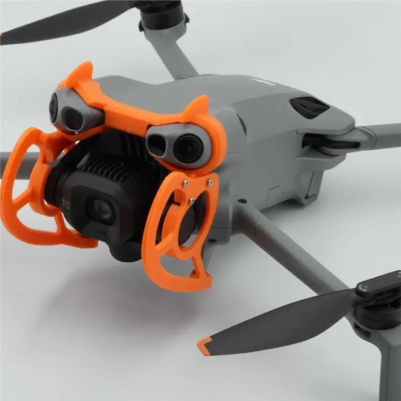 Gimbal Cover Anti-Collision Bar for DJI Mini 5 Pro Drone Lens Protection Accessory Carbon Fiber Orange