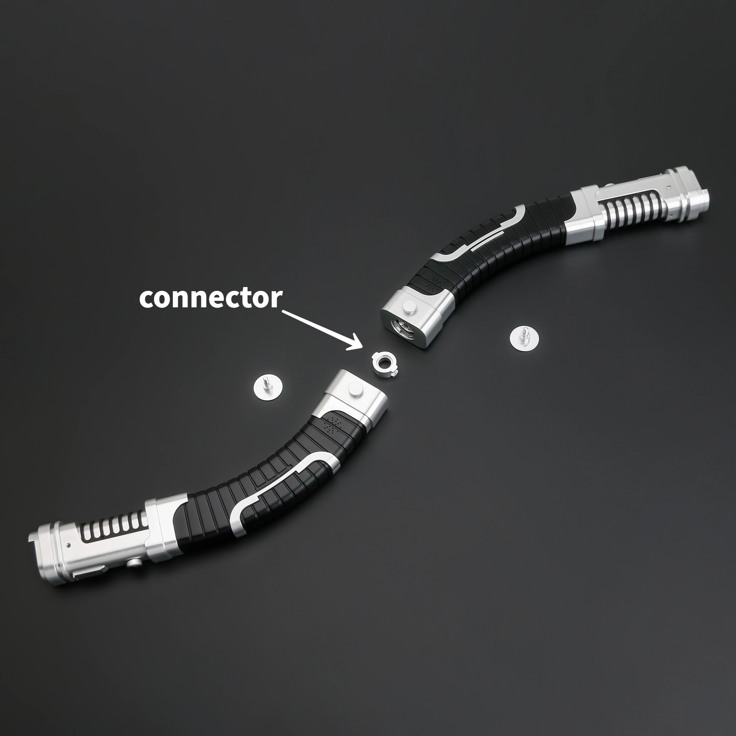 Miecz świetlny TXQSABER Asajj Ventress Piexl SDRGB, podwójny metalowy trzonek, płynny ruch, miecz laserowy typu blaster do cosplayu dla dorosłych.