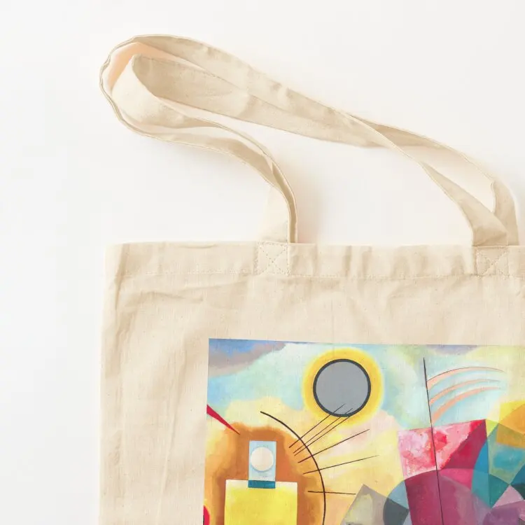 فاسيلي كاندينسكي - حقيبة حمل باللون الأصفر والأحمر والأزرق، حقائب توصيل مجانية، حقائب يد للنساء، حقيبة قماش #3