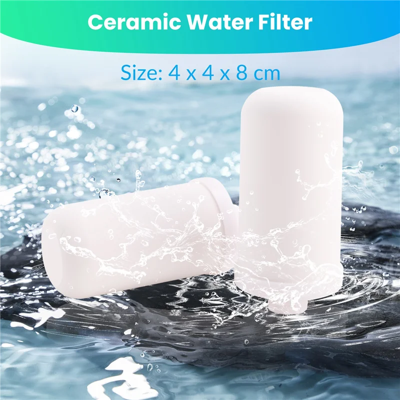 

A47F-2PCS Filter Water Tap Filtration Tap Water Filter Cartridge Replacement Kitchen Faucet Purifier For Home