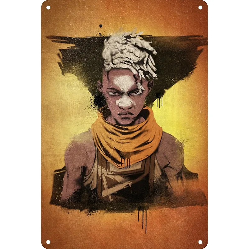 غامض الموسم 2 Jinx السادس الكتابة على الجدران علامات معدنية المشارك Caitlyn Jayce فيكتور شخصية معدنية غامضة المسلسلات التلفزيونية جدار ديكور علامات معدنية #2