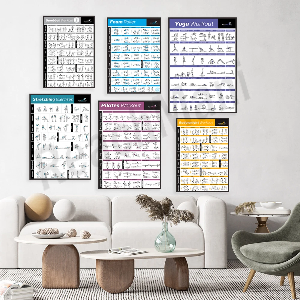 الجسم ممارسة التدريب الرسم البياني تجريب المنزل الصالة الرياضية اللياقة البدنية كمال الاجسام الفن اللوحة قماش المشارك جدار ديكور فني للمنزل #3