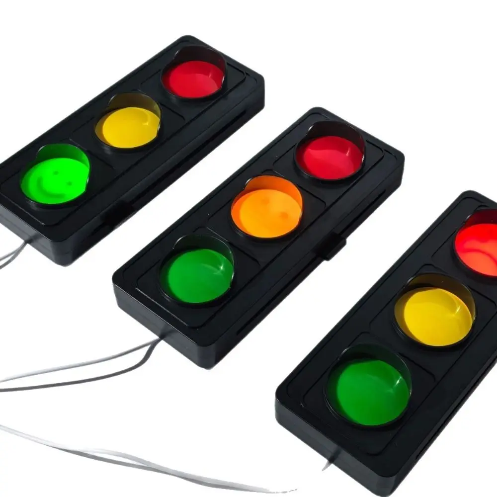 USB Powered Traffic Signal Light Desktop Sign Status Indicator Social Signal Light Bright Lighting Simulation Wall Lamp
