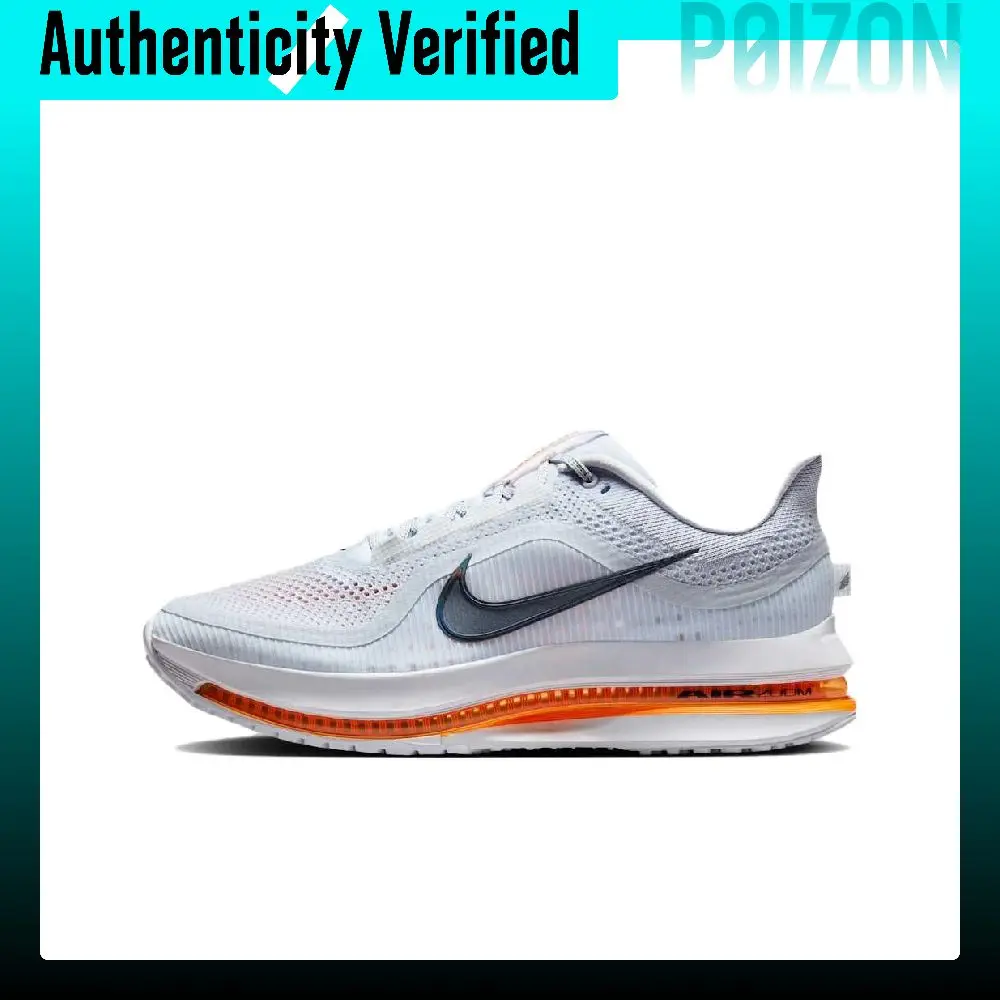 Nike Pegasus Premium Running Shoes Men's Low-top Gray White Orange HQ2592-002