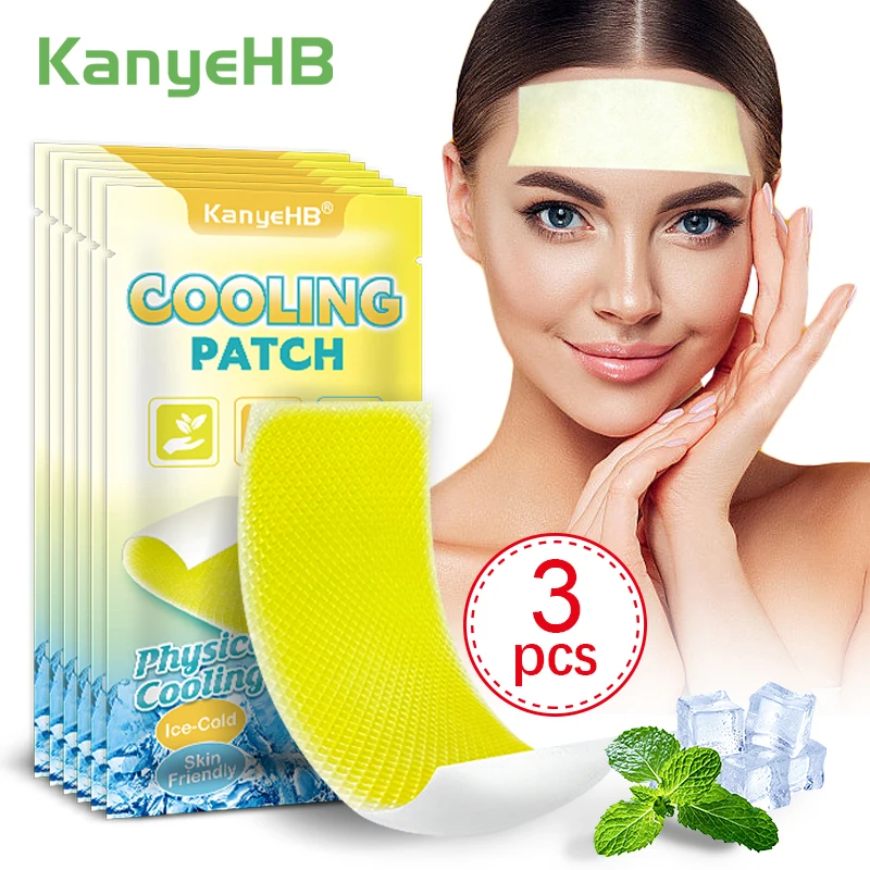 

3pcs=3bags Refreshing Cooling Patch Relieve Body Heat Provide Long-lasting Cooling Cool Gel Sheet Mint Lemon Cooling Pads A2210