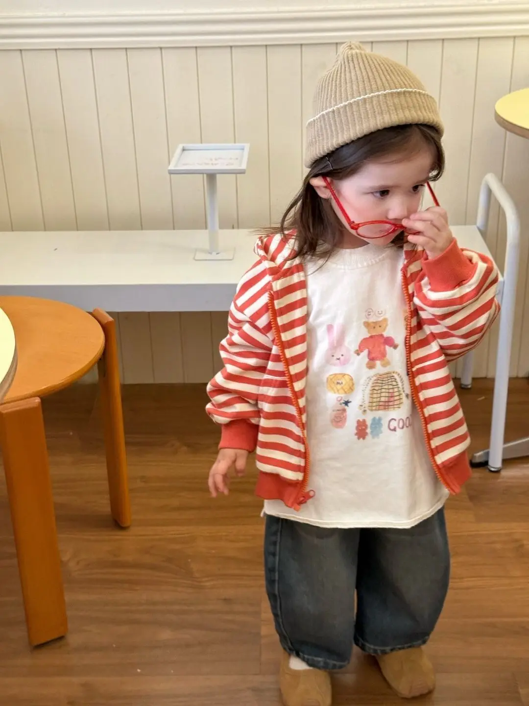Medium Large Children Zipper jacket 2026 Autumn Winter Hooded SweatshirtCasual Solid Color Cardigan  Simple Comfortable