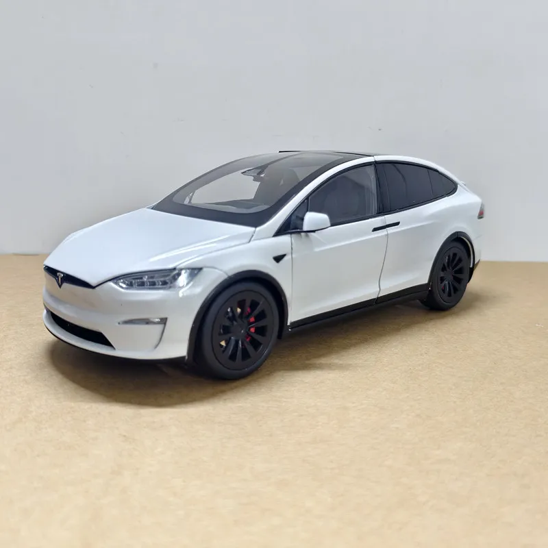 

Original 1:18 Tesla Model X Updated Version Pure Electric Suv Alloy Simulation Car Model For Car Lovers Collection In Stock