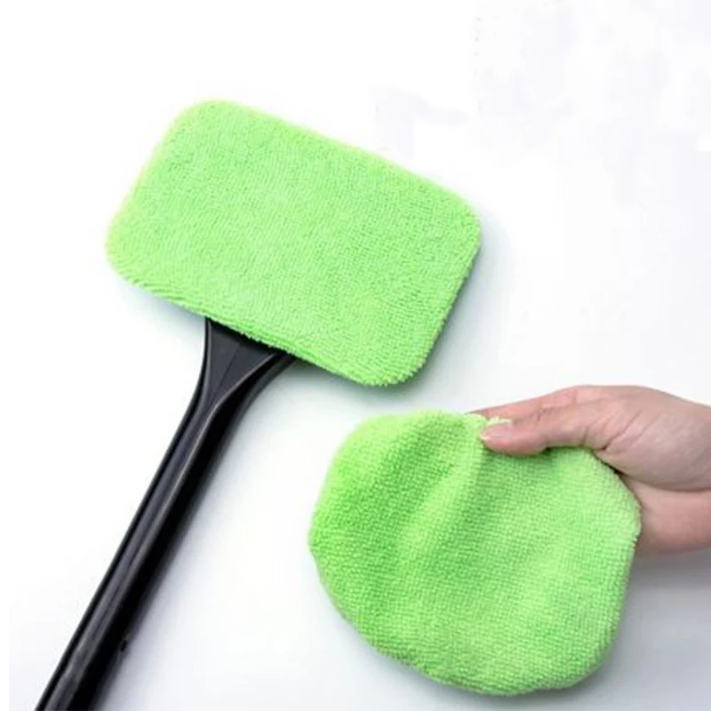 Car Windshield Cleaner Brush Kit Windshield Wiper Cleaning Wash Tool Inside Interior Auto Glass Cleaning Wash Tool Long Handle