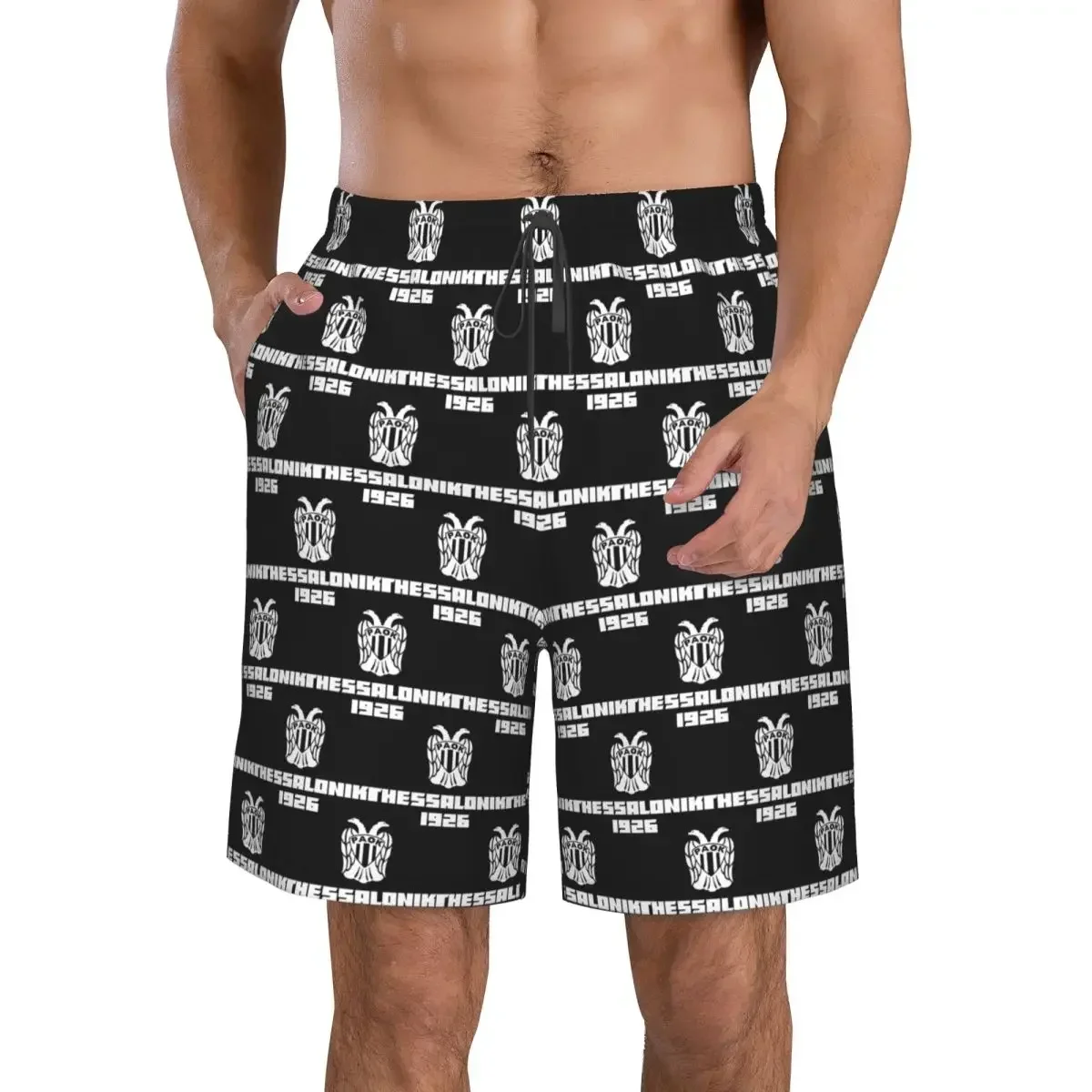 Paok Thessaloniki Ultras Hooligans Trunks Beach Board Shorts Casual Quick Dry Swimming Summer Men Pants