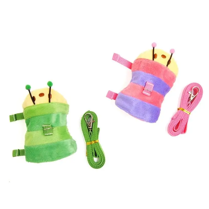 

G6KF Hamster Ferrets Harness and Leash Set No Pulling Walking Vests with Safe Bells