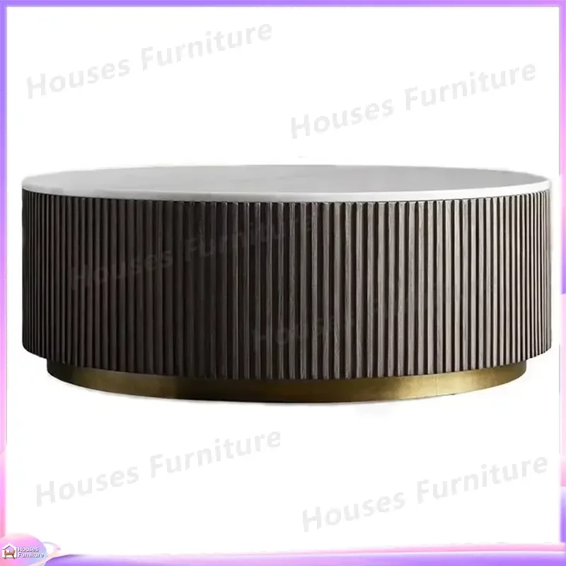 Modern Shoe Cabinet Retro Wood Sintered Stone Top Marble Entryway Storage Bench Living Room Furniture Organizer Rack