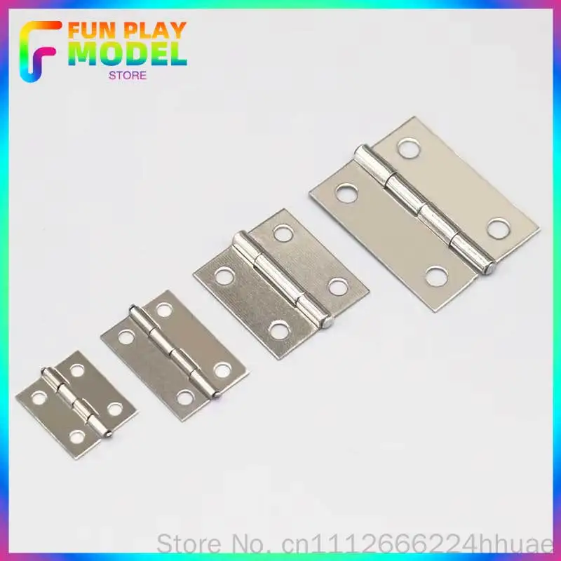 10pcs Mini Hinges Diy Model Assembly Fold Connector Handcraft Fixed Fittings Tiny Link Parts Educational Making Teaching Supplie