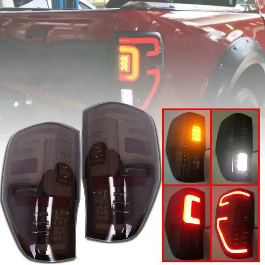 LED Smoked Rear Stop Brake Tail Light for Ford Ranger MK5 Raptor T6 T7 XLT PX 2012 2013 2014 2015 2016 2017 2018 2019