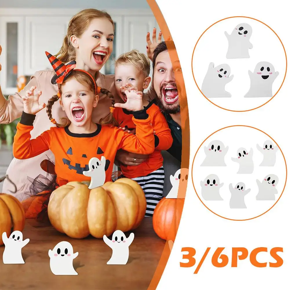 6 шт., деревянные знаки-призраки