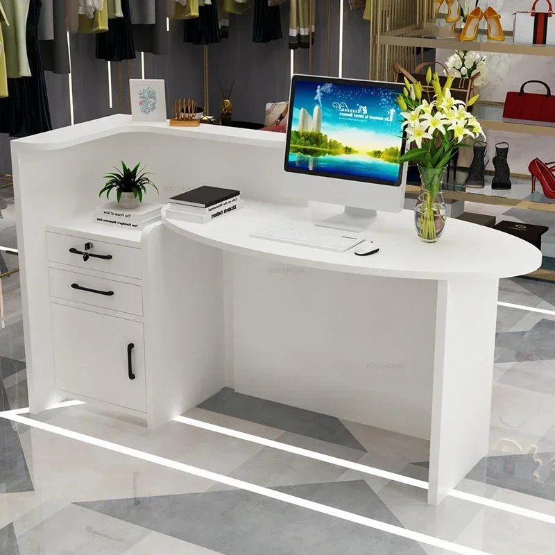 Bellezza Cabinets Counter Design Cash Register Coffee Distillation Office Chairs Computer Mostrador Recepcion Clothing Store