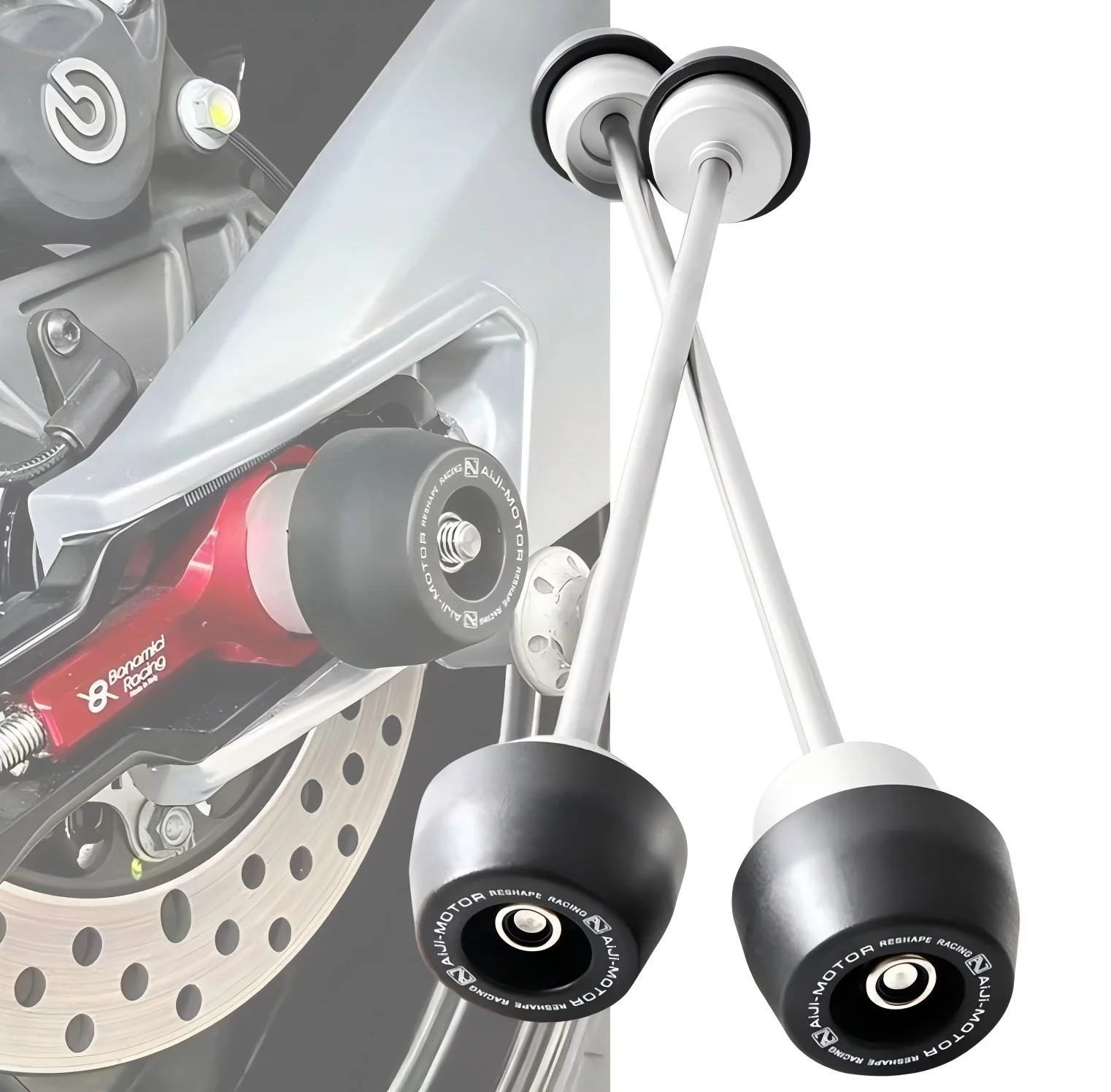 

For APRILIA RS660/TUONO 660 (2021-2025) - Universal Motorcycle Crash Protection Sliders Kit Front & Rear