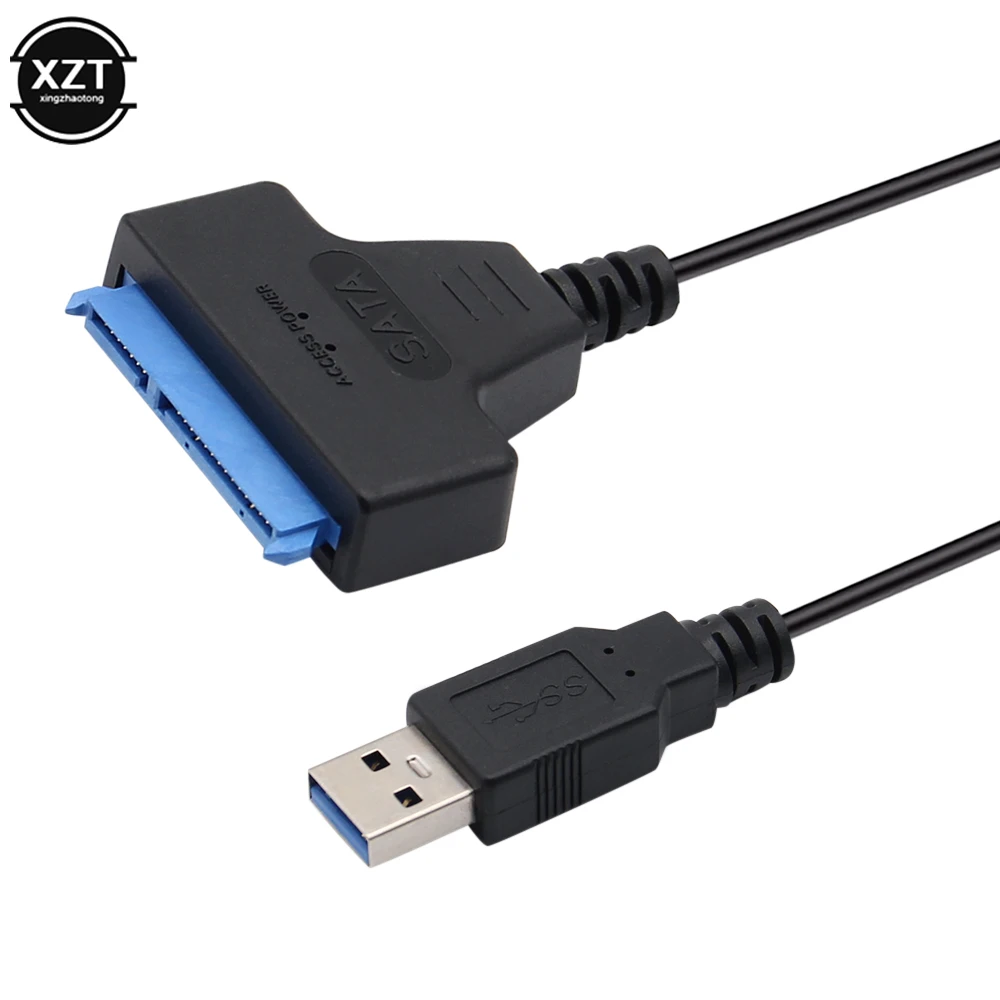 USB 3.0 to SATA Cable Up to 6 Gbps for 2.5 Inch External HDD SSD Hard Drive SATA 22 Pin Adapter Support Win8/9/10/Linux System