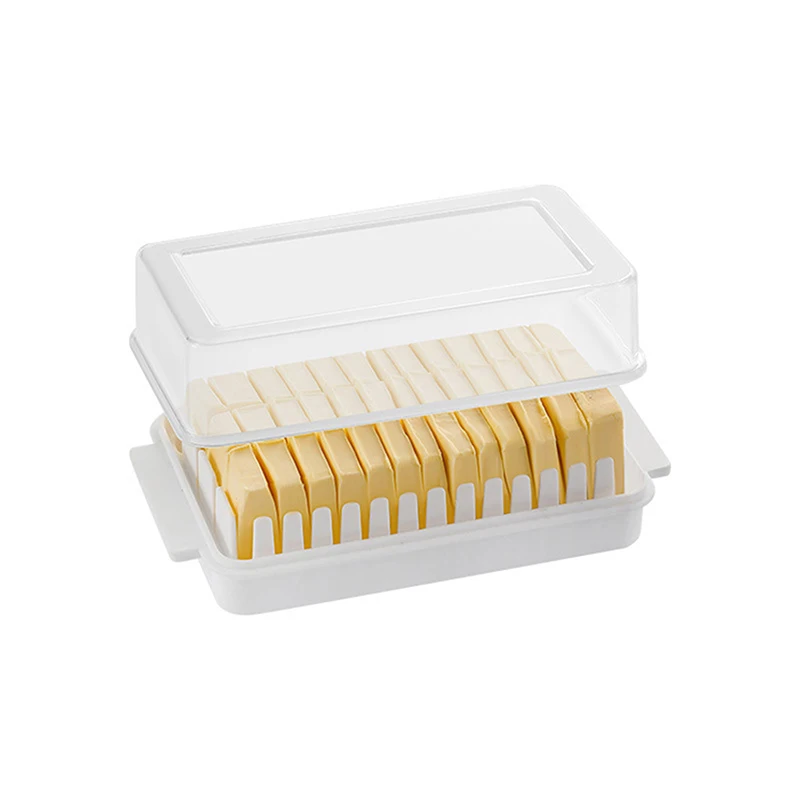 Kitchen Baking Food Butter Refrigerator Fresh Keeper Container Baking Tool Butter Cheese Cutter Storage Box With Lid Household