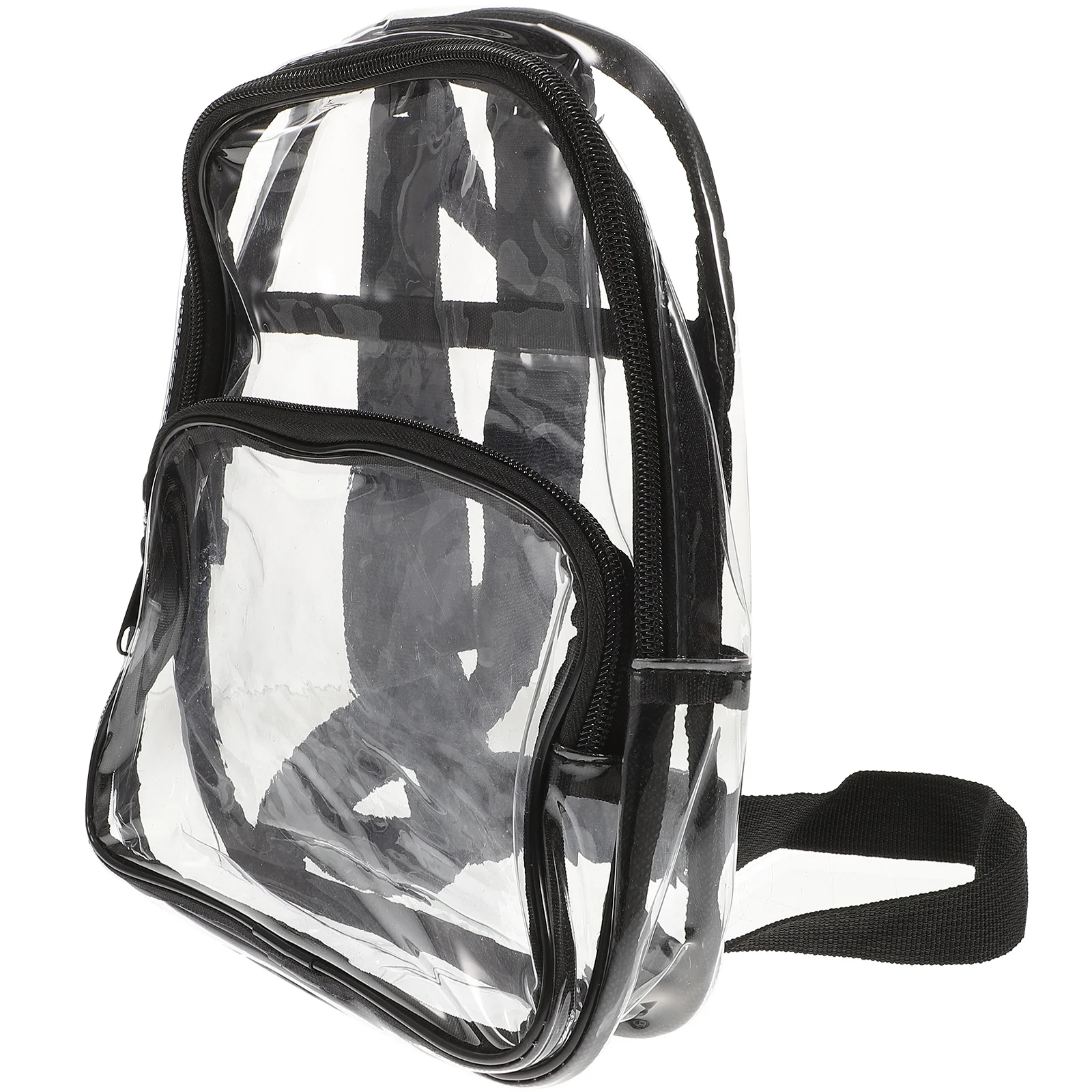 

Transparent Stadium Backpack PVC Waterproof Lightweight Bag for Women Daily Use Concert Event Multi-Purpose Pouch