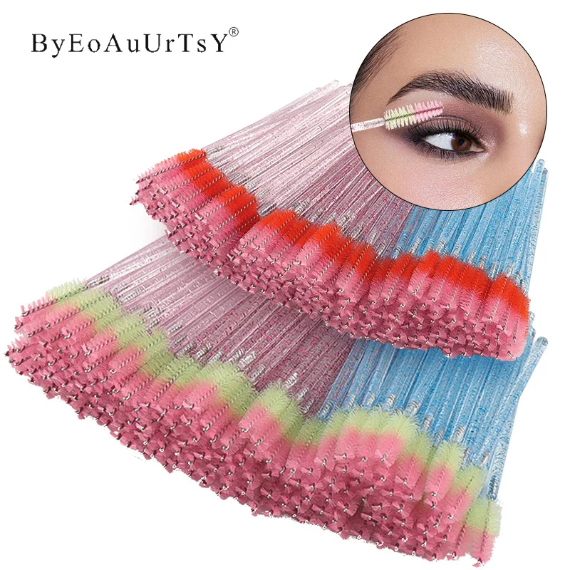 Brosse à Cils en Clip, Peigne, Extension de Cils de Poulet, Baguettes de Mascara, Micro Brosses, Outil de Maquillage de miles Professionnel, 50 Pièces