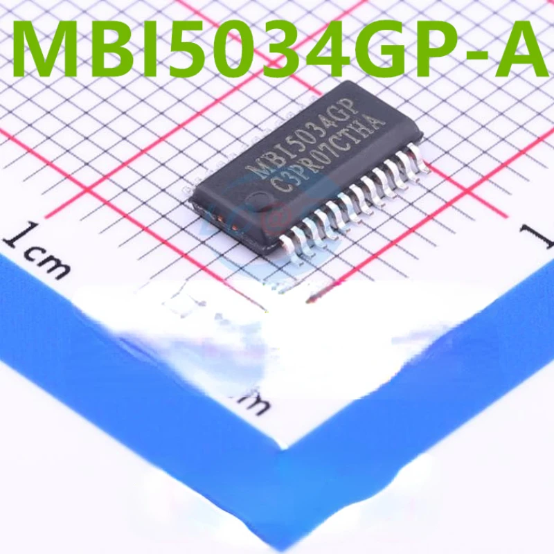 

10pcs New and original MBI5034GP-A SSOP-24 MBI5034 LED display driver IC chips MBI5034GP SSOP24