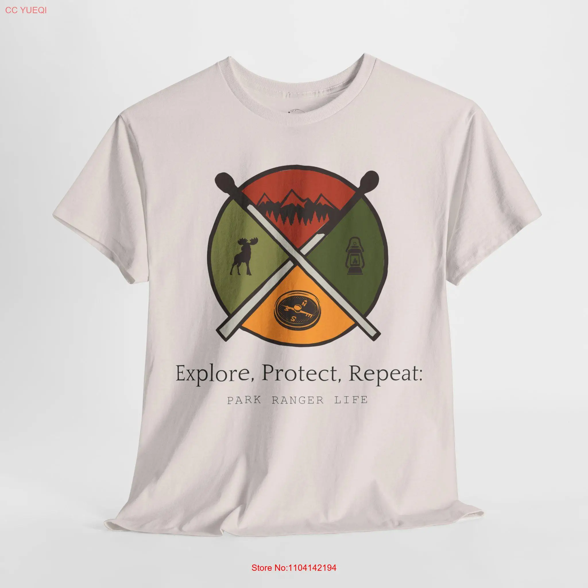 Explore protect repeat park ranger t shirt nature lover outdoor adventure tee national themed clothing