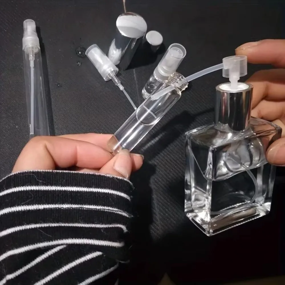 10/20/30Pcs Plastic Perfume Refill Tool Dustproof Clear Diffuser Funnel Disposable Flow Control Bottle Filling Device