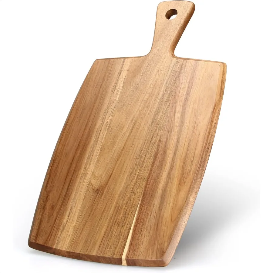 

Best Acacia Wood Cutting Board with Handle Wooden Charcuterie Board Kitchen Chopping Boards for Bread Meat Cutting boards Fruit