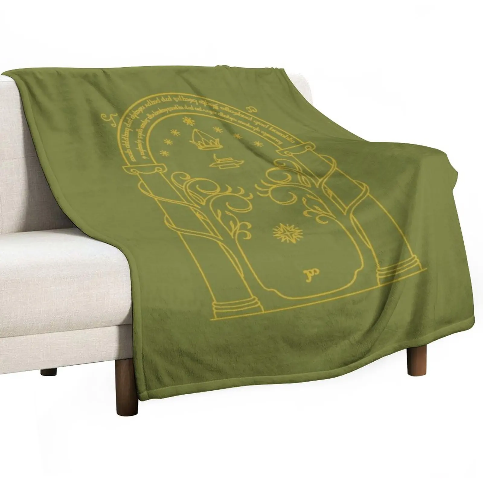 

New Doors of Durin Throw Blanket Sofa Throw Sofa Quilt blankets ands Blankets