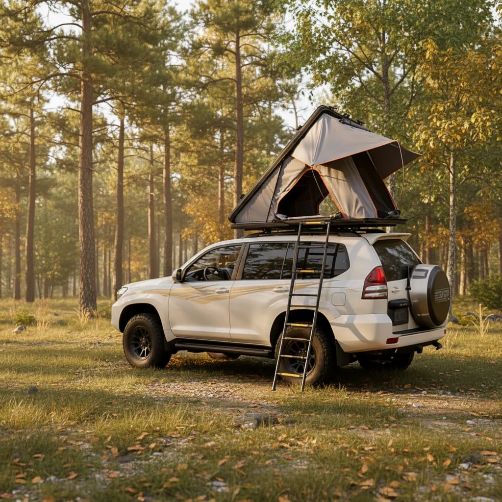 

Aluminum Alloy Roof Tent Hydraulic Fully Automatic Four-Season Waterproof Double Layer Car Outdoor Self-Driving Tent