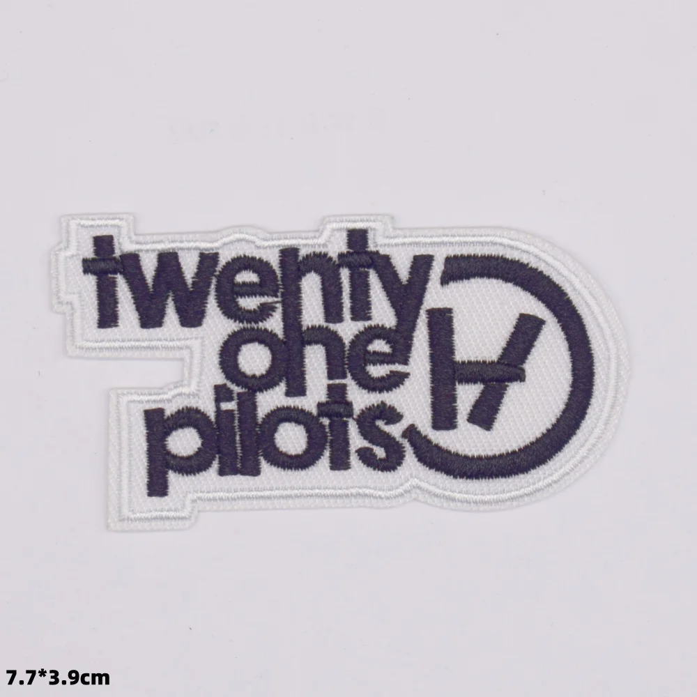 Black White Butterfly Band Twenty One Arctic Music Rock Pilots Monkeys Iron On Embroidered Paramore Clothes Patch For Clothing