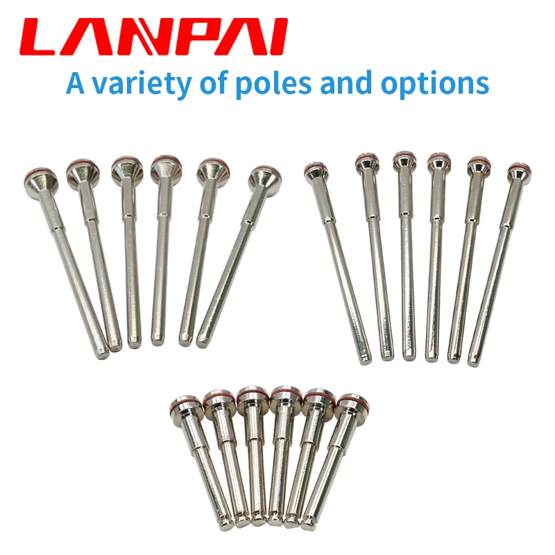 Lanpai 10pcs Dental Lab Diamond Cutting Disc Shank Mandrel Burs Double Side Disk Polishing Dentistry Tools