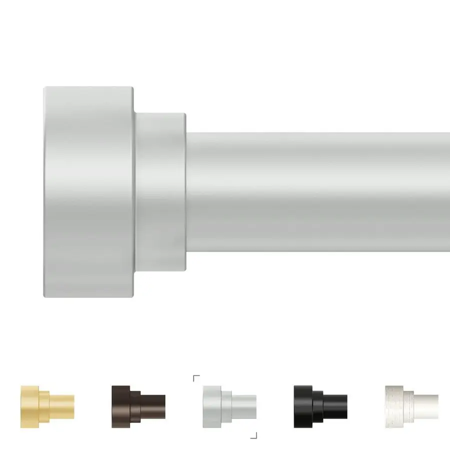 

Long Curtain Rods 120 to 170 Inch1014ft,1Inch Silver Adjustable Extra Long Curtain Rod,Heavy Duty Decorative Window Curtains Rod