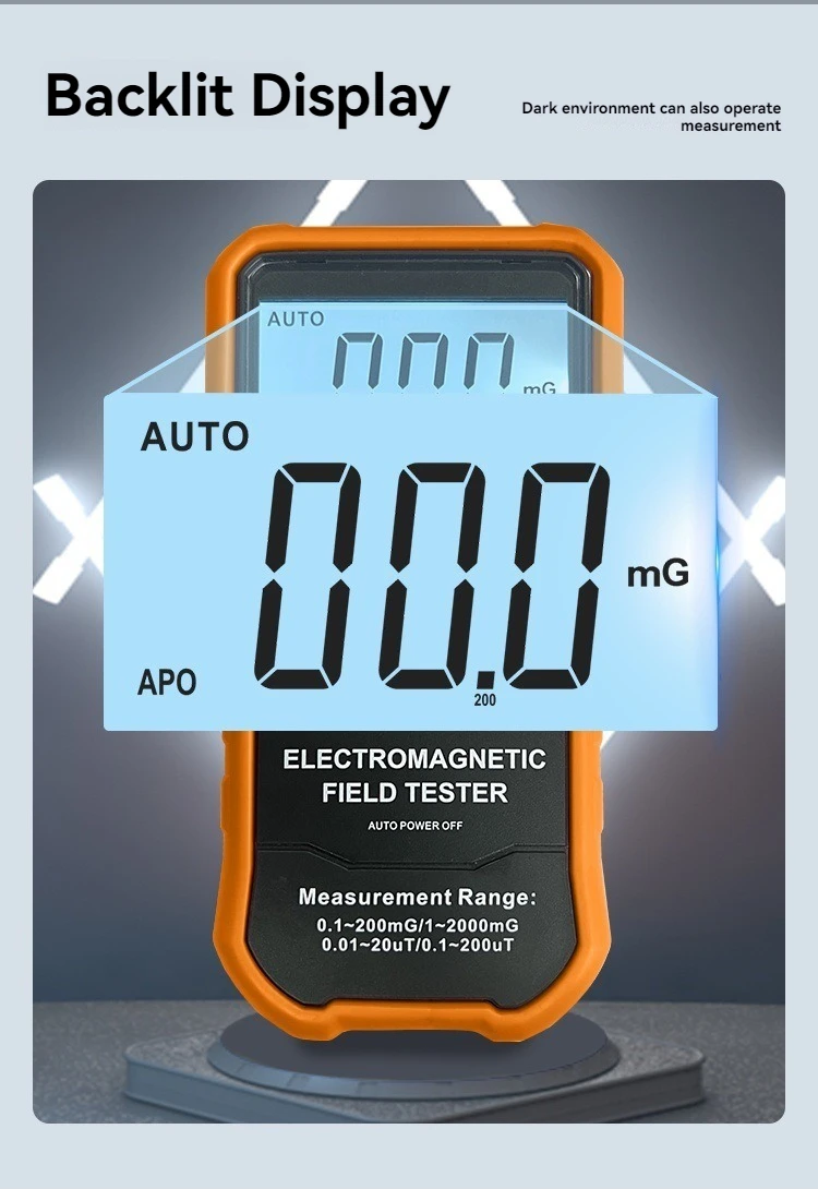 VC522 Low Frequency Electromagnetic Wave Monitoring Instrument Handheld Household Appliance Radiation Detector