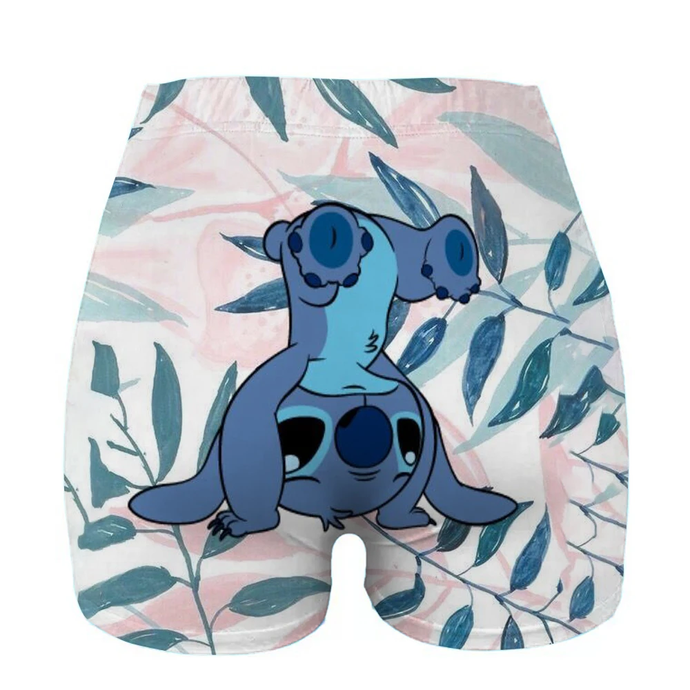 Stitch Angel cintura alta e quadril yoga curto senhoras elevador fitness treino calças de ginástica