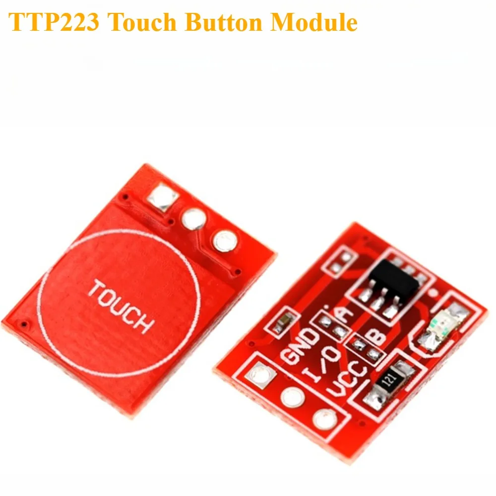 

TTP223 Touch Sensor 10Pcs Capacitive Touch Switch Module Toggle Momentary Mode For Arduino ESP8266 Home Appliance Light Control