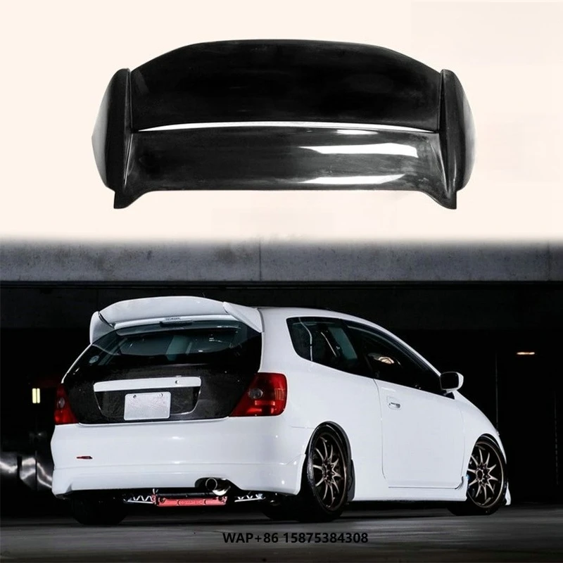 

02-05 for for Civic EP3 MUG Style Hatchback Roof Wing Spoiler Fiber Glass Body Parts for USDM Cars