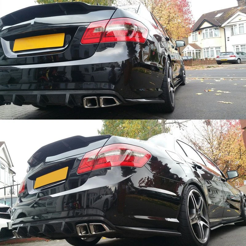 SAIQINGSP RT Style Rear Trunk Spoiler For 20010 2011 2012 2013 2014 2015 2016 W212 E350 E500 E63 AMG 4Door Rear Spoilers Tail Wing Body Kit view 7