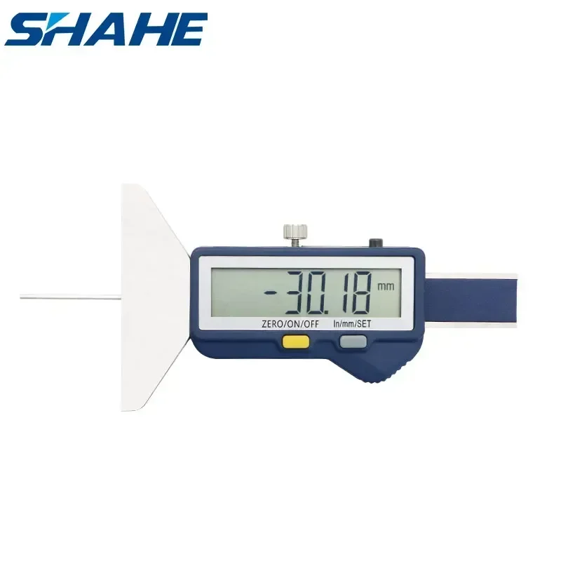 Shahe 0-25mm/0-50mm Digital Built-in Wireless Depth Gauge Digital Car Tyre Tire Tread Depth Gauge Stainless Steel