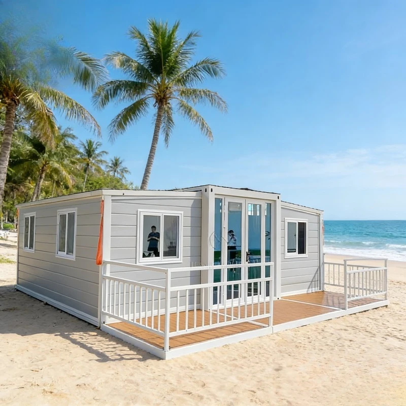 Expandable Container House 20ft Portable Folding Modular Waterproof Windproof Thermal Insulation 1 Year Warranty