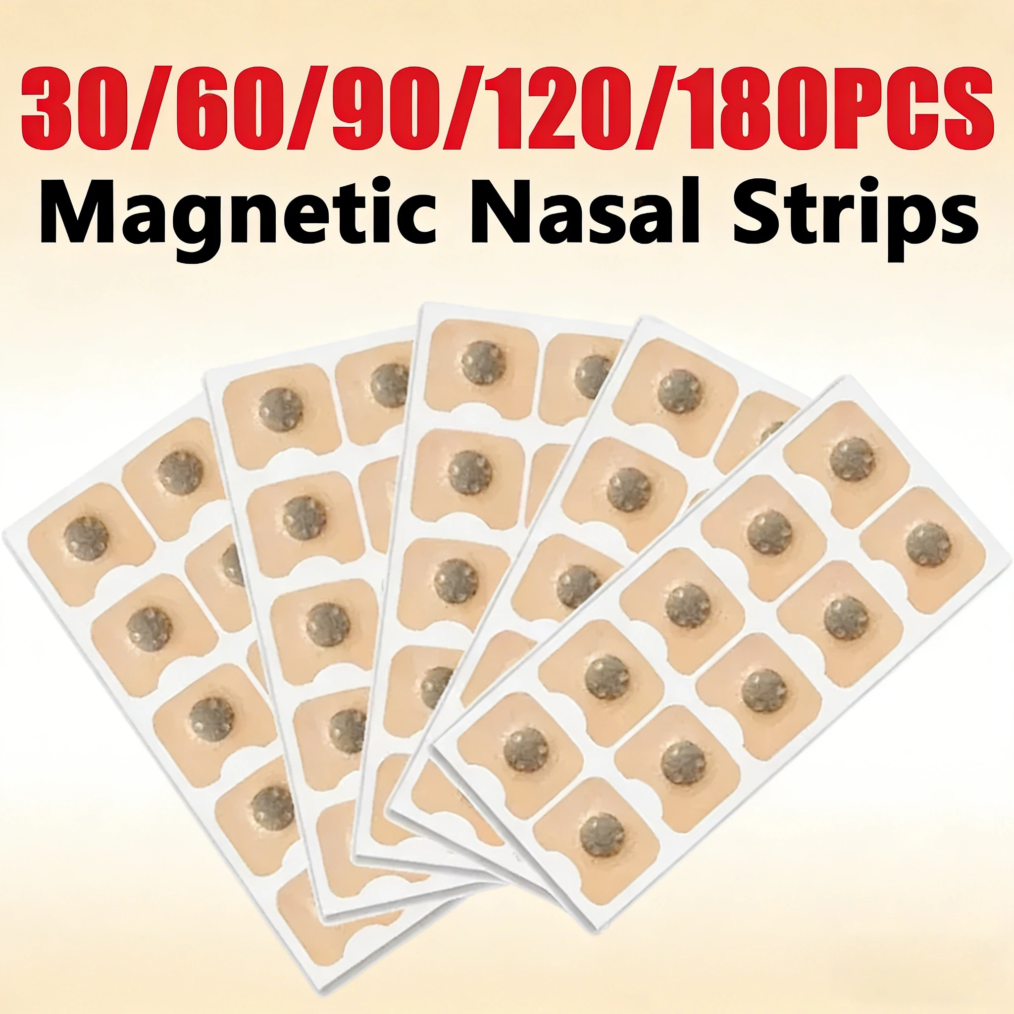 

30/60/90/120/180 шт. магнитных пластырей для носового дыхания, уменьшающих храп и улучшающих дыхание для более глубокого и спокойного сна.